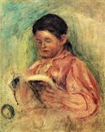 Ренуар Женщина за чтением 1909г